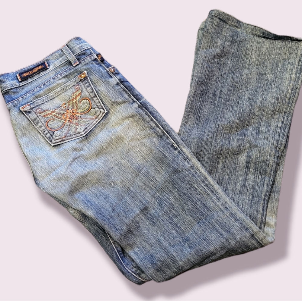 💯Rock and replubic Flare size 26 embroidered LOGO